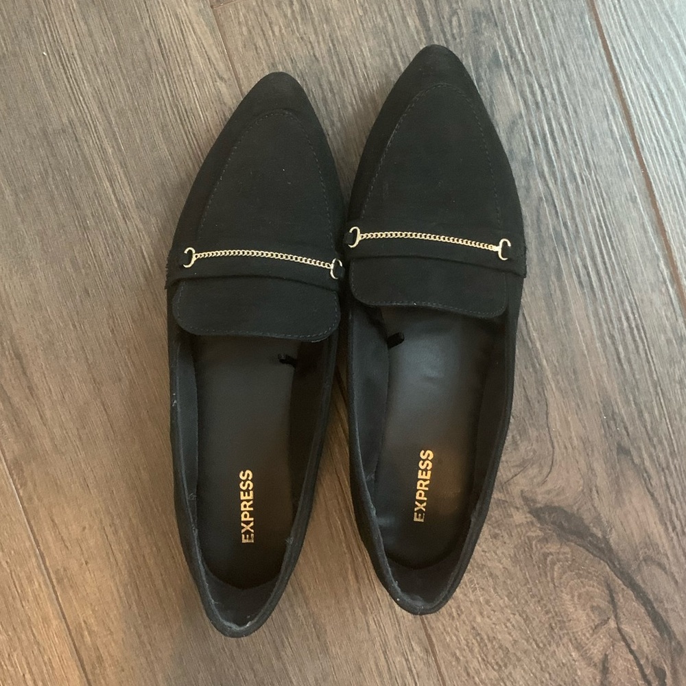 Express Black Chain Flatts